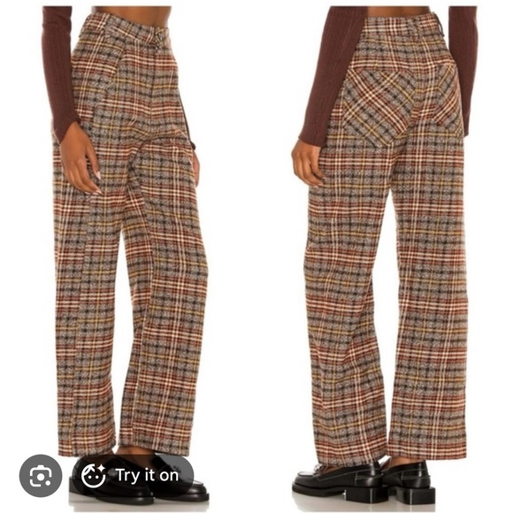 Free People Shape Up Trouser Pant in Original Combo - Picture 2 of 12